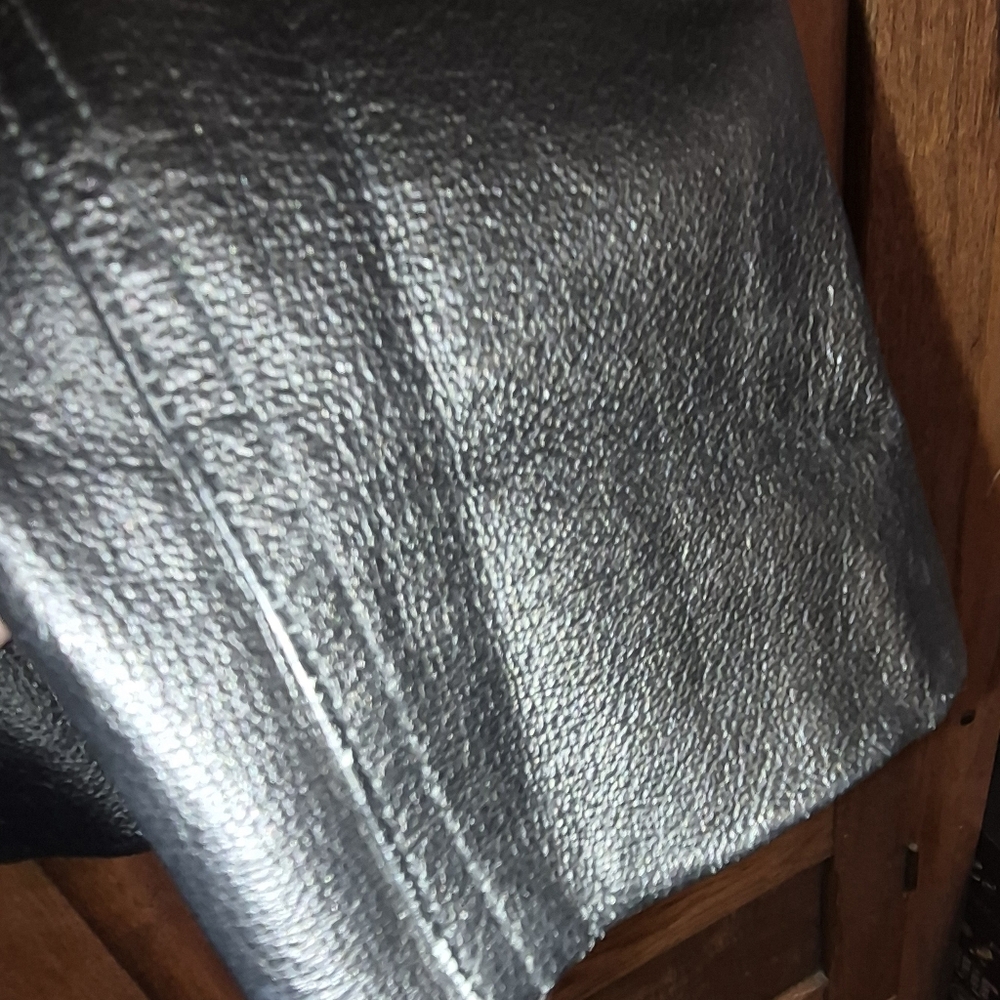 New York & Company Black Leather Coat Womens Size XL, Zip Up - Picture 5 of 6